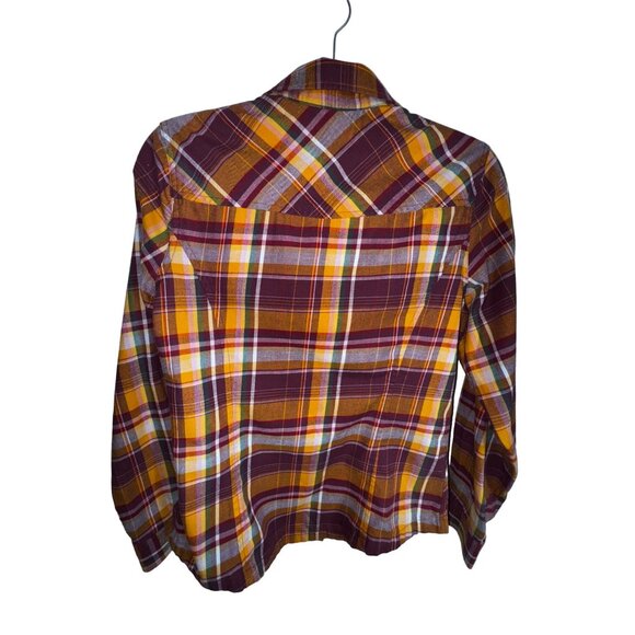 Orvis Womens Plaid Button-Up Shirt Size Medium Cotton Flannel Western ranch - Picture 5 of 10